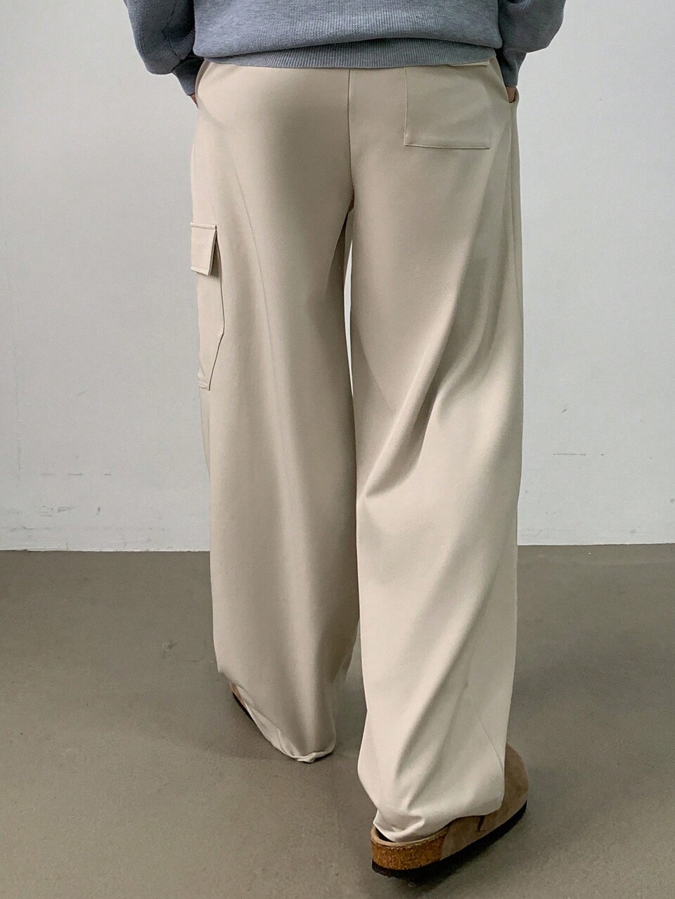 Casual Versatile Solid Color Multi Pocket Loose Straight Leg Pants For Men, Autumn Men Joggers