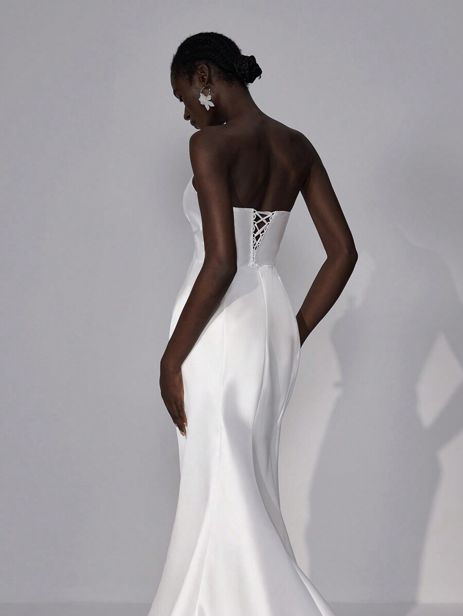 Elitara Elegant And Luxury Beige Plus Detachable Straps Open