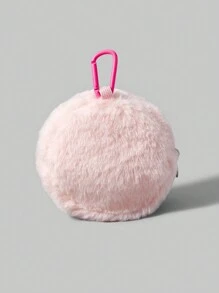 Winx Club X ROMWE Plush Fashion Large Capacity Coin Purse, Valentines - Pink - View 2