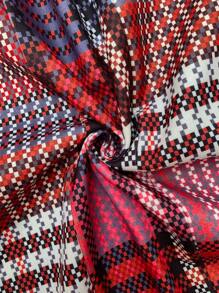 Chiquease Veste à col cascade à blocs de couleurs et à carreaux pour femme, automne - Multicolore - Voir 8