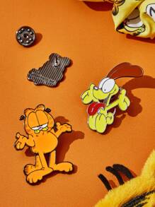 GARFIELD X SHEIN 3pcs/Set Cute Cartoon Badge Brooch