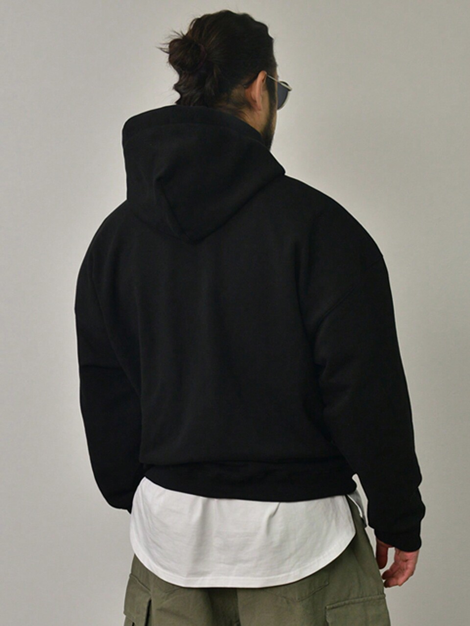 1pc Men's Letter Graphic Print Fleece Hoodie, Autumn,Winter