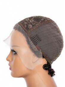 Transparent Lace Water Wave Pixie Cut 12 X 1 Curly Lace Frontal Wigs 150% Density 4 Inch Natural Black Color Pre-Plucked Natural Hairline Human Hair