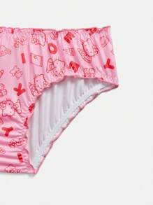 HELLO KITTY AND FRIENDS | SHEIN Tween Girl 2pcs Pack Cute Comfortable Cartoon Print Soft Underwear
