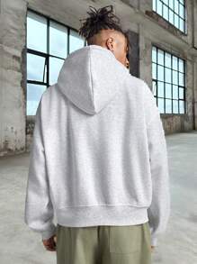 Manfinity VCAY Men's Loose Knitted Long Sleeve Sweatshirt, For Fall Winter - Grey - View 3