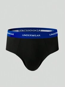 Snug Zone 5pcs Men's Letter Elastic Waistband Briefs - Multicolor - View 8