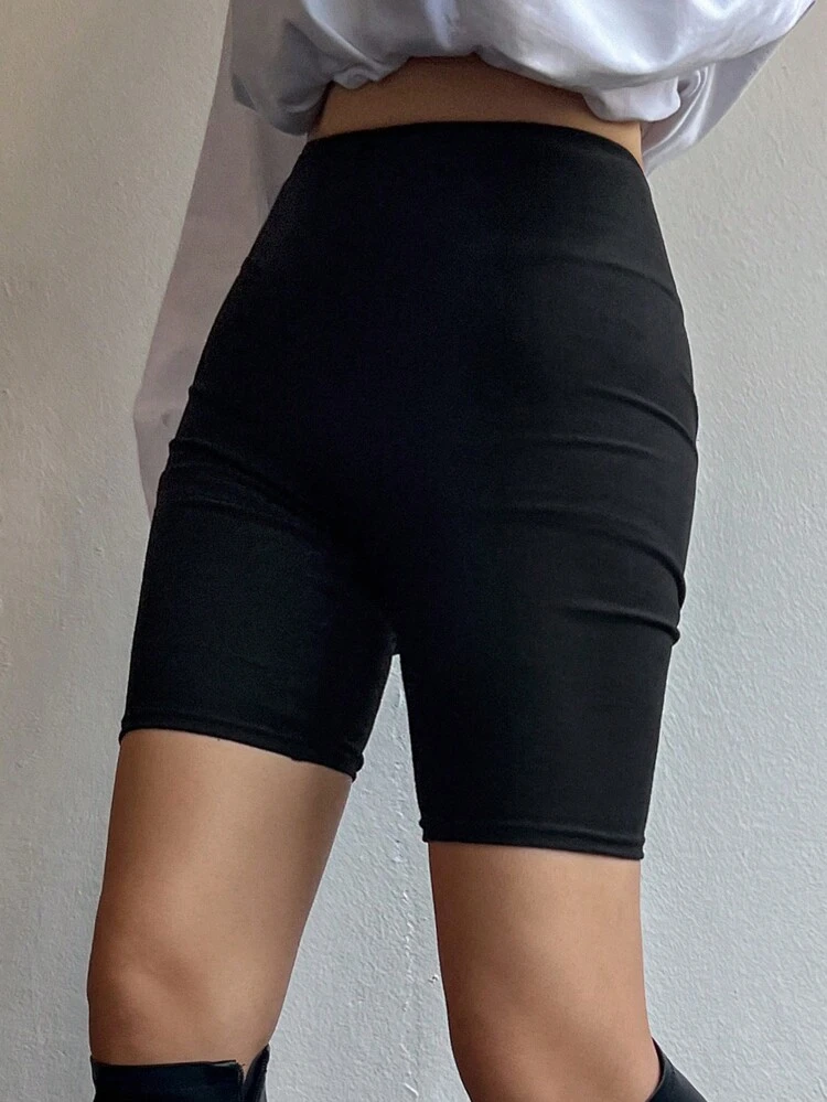 New Autumn Fitted Cycling Shorts, Women's Short Leggings Sweater Shorts