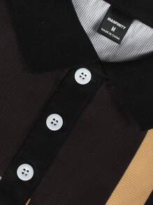 Manfinity Homme Áo sơ mi nam ngắn tay màu khối màu, đồ họa nút đầy màu sắc cho người chồng làm việc bình thường - xanh quân đội - Xem 7