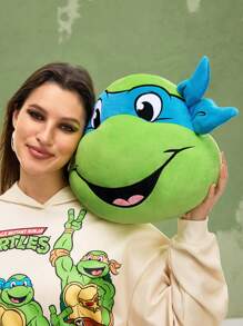 TEENAGE MUTANT NINJA TURTLES | SHEIN Cojín decorativo con bordado de tortuga de dibujos animados