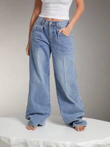 Denimoi Premium Denim Broek Wijde Pijpen Jeans