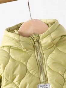 SHEIN Conjunto de 2 piezas de niño bebé nuevo, ropa térmica forrada para otoño e invierno, con sudadera con capucha de moda y pantalones de chándal gruesos, cómodos y elegantes para uso casual, deportivo y al aire libre - Azul - Ver 4