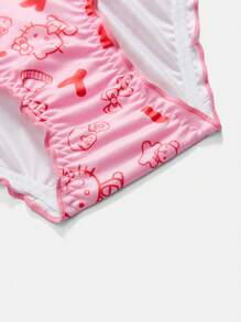 HELLO KITTY AND FRIENDS | SHEIN Tween Girl 2pcs Pack Cute Comfortable Cartoon Print Soft Underwear
