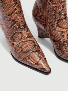 CUCCOO SZL Botas altas clásicas de tacón alto y puntiagudas para mujer, elegantes, estables y cómodas