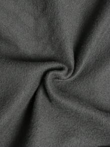 SHEIN Tween Boys' Casual Graffiti Print Hooded Long Sleeve Knit Sweatshirt - Dark Grey - View 5