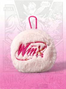 Winx Club X ROMWE Plush Fashion Large Capacity Coin Purse, Valentines - Pink - View 4