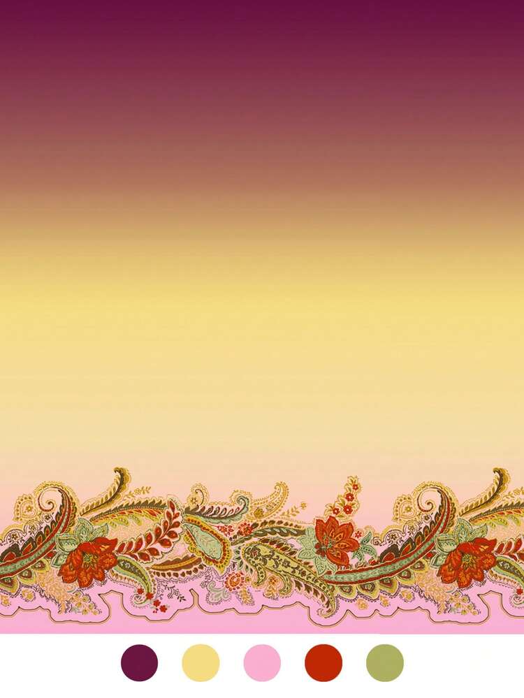 SHEIN Maija Women Elegant Ombre Floral Print Long Dress