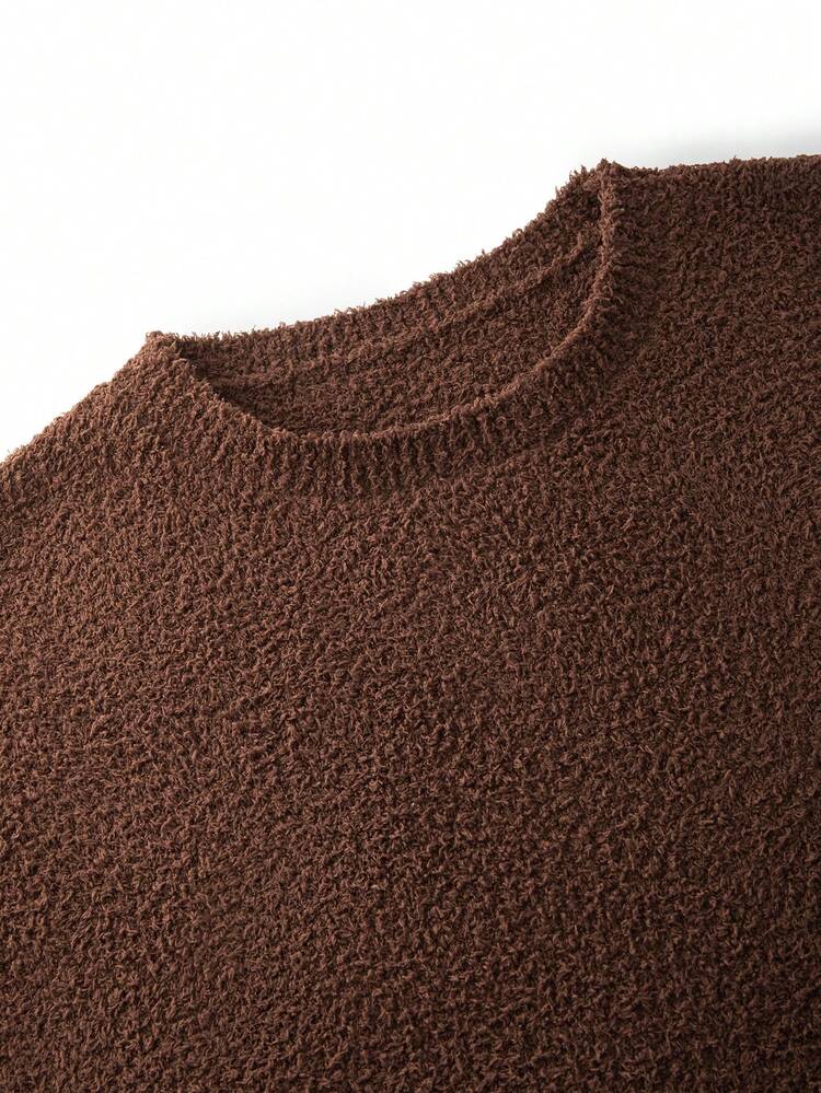 Plus Winter Fuzzy Fleece Knit PJ Set