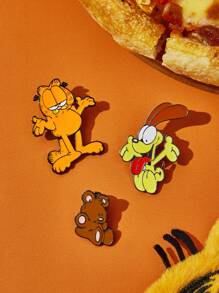 GARFIELD X SHEIN 3pcs/Set Cute Cartoon Badge Brooch
