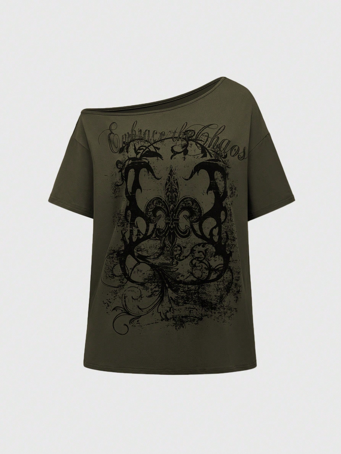 Men Women Y2K Gothic Punk T-shirt Cross Streetwear Fashion