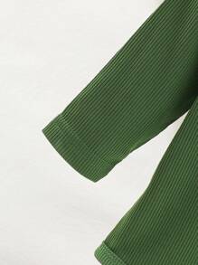 4件套新生男婴罗纹连体衣套装，舒适透气，适合日常穿着 - 彩色 - 查看 10