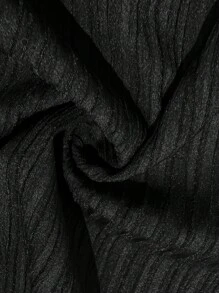 SHEIN Essnce Pantalones anchos de vestir de tela sólida negra elegantes, de moda casual para uso diario, de talla grande para mujeres, pantalones de vestir, pantalones holgados, pantalones cargo para mujer, pantalones holgados de mujer, pantalones de vestir de mujer de otoño