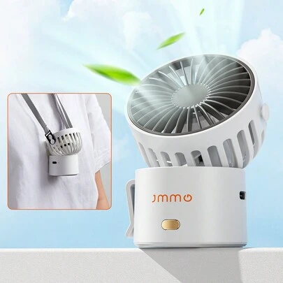 Quạt bàn cá nhân để bàn có gió mạnh, quạt mini cầm tay hoạt động êm ái cho bàn làm việc tại nhà, phòng ngủ và máy tính để bàn, rãnh điều chỉnh, 3 tốc độ