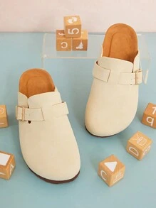 Mini mi Bestseller Children's Classic Lt.Cream Boston Soft Cork  Clogs-Lightweight&Comfortable, Easy To Slip On,Timelessly Elegant - Beige - View 3