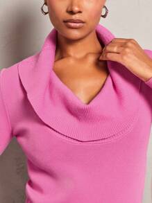 Allurite Turtleneck Slim Fit Women Sweater For Layering