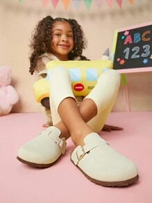 Mini mi Bestseller Children's Classic Lt.Cream Boston Soft Cork  Clogs-Lightweight&Comfortable, Easy To Slip On,Timelessly Elegant - Beige - View 6