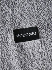 Manfinity VCAY 2pcs Knitted Loose Drop Shoulder Thicken Casual Men's Jacket & Pants Set - Grey - View 3