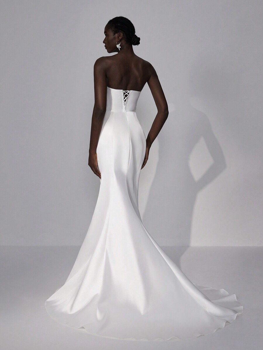 Elitara Elegant And Luxury Beige Plus Detachable Straps Open