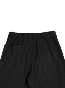 PAVTROS Manfinity Streetrush Vintage Corduroy Men's Loose Fit Straight Leg Casual Pants, Street Style