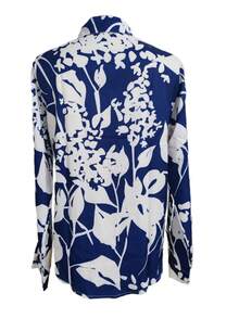 Neues Frühling Und Herbst Bedrucktes Kragen Lässiges Lose Hautfreundliches Langärmeliges Leinen Damenhemd