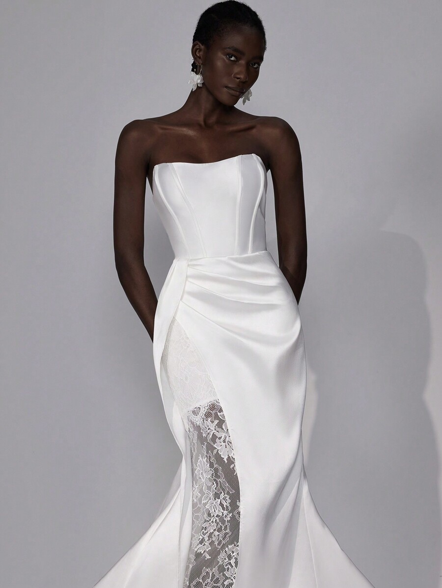 Elitara Elegant And Luxury Beige Plus Detachable Straps Open