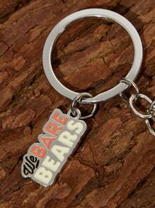 We Bare Bears X SHEIN 3 件装可爱卡通熊图案钥匙扣包包饰品