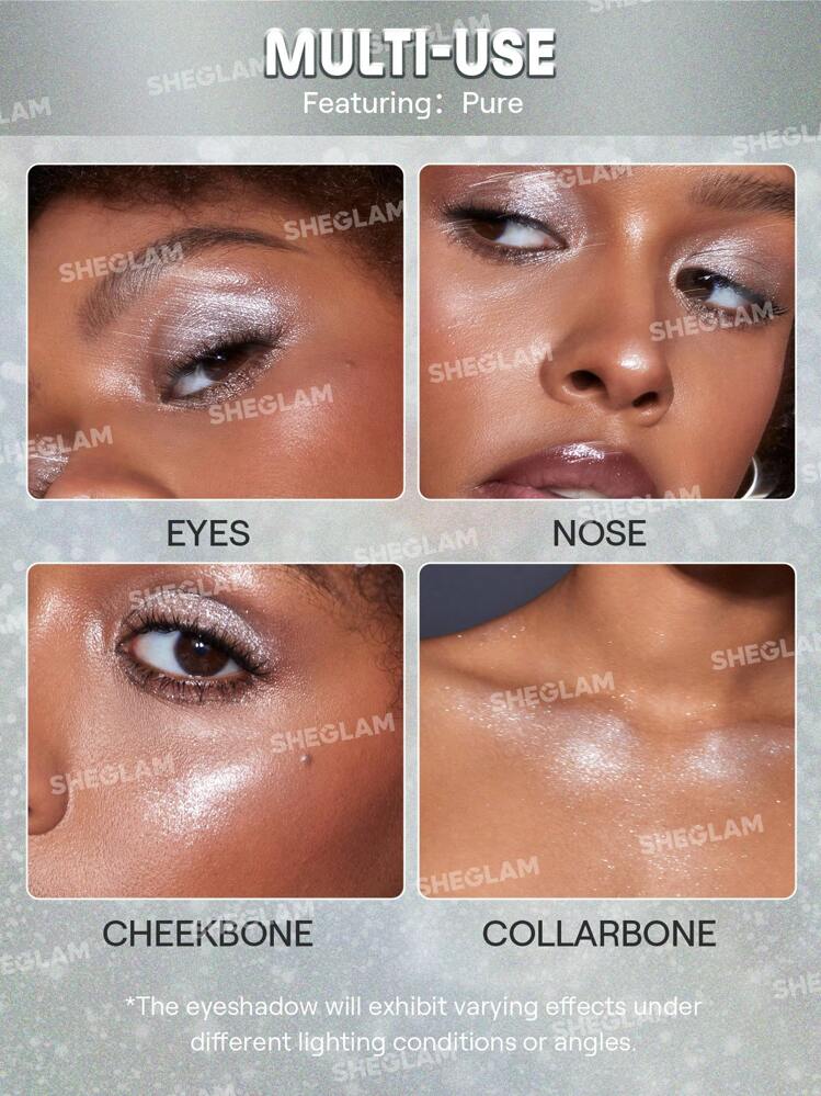 SHEGLAM ظلال العيون اللامعة من Enigma-ظلال عيون بنية لامعة-بودرة-تدرج ألوان-لمعان عالي-غير دهني-لا يتلاشى-ظلال عيون لامعة علامة تجارية جمال مكياج ميكب مستحضرات تجميل للنساء الفتيات مثالي لفصل الشتاء مثالي ل- Y2K أزياء أنيقة هدية حفلة جاهز أفضل لون - Stunner - مشاهدة 8