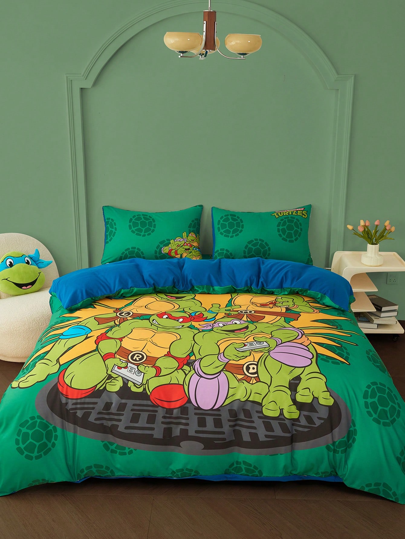 TEENAGE MUTANT NINJA TURTLES X SHEIN طقم غطاء لحاف...