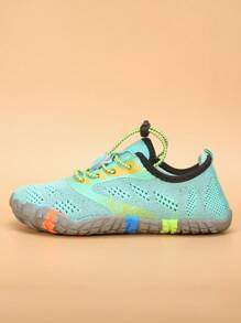 儿童水鞋/水上运动鞋，时尚休闲运动鞋，橡胶底徒步瑜伽透气鞋 - 綠色 - 查看 5