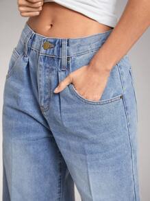 Denimoi Premium Denim Broek Wijde Pijpen Jeans