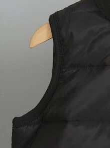 SHEIN 年轻男孩 3 件套：休闲运动保暖背心、长袖连帽衫和长裤，适合日常生活、学校、运动和户外活动、秋冬季 - 卡其色 - 查看 4