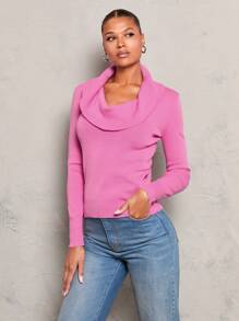 Allurite Turtleneck Slim Fit Women Sweater For Layering