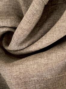 SHEIN Unity Plus Size Solid Color Front Button Casual Suit Pants, Everyday Wear - Khaki - View 5