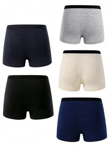 5 piezas Calzoncillos bóxer de algodón con impresión de videojuegos divertidos para niños jóvenes, ropa interior cómoda