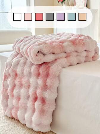 1 pieza Manta de piel de conejo de peluche extra grande, ultra suave y lisa para un sueño acogedor y cómodo o como manta de sofá, decoración de otoño, decoración de la habitación