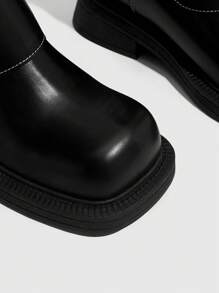 CUCCOO GRLICON Damen Y2K Punk Stil Knöchel Stiefel, geeignet für Halloween, Weihnachten, Party Outfits - Schwarz - Übersicht 9