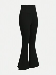 SHEIN Set 3 piese: pantaloni evazați cu decolteu în V, eleganti, pentru fete adolescente, versatili și practici, combinație în 3 culori