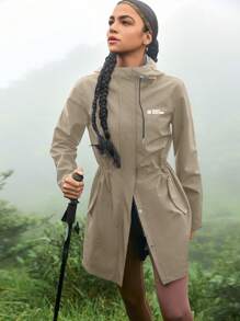 In My Nature In My Nature Chaqueta con capucha resistente al agua y transpirable para mujeres para acampada, senderismo y uso urbano diario