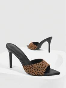 CUCCOO SZL 烟灰色 TPU 鞋面黑色穆勒高跟凉鞋新年假期 - 彩色 - 查看 5