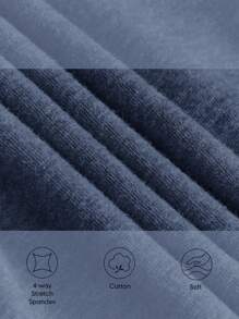 Cozy Pixies 3 件装男婴纯色简约圆领长袖基本款上衣套装 - 彩色 - 查看 10