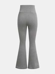 SHEIN Set 3 piese: pantaloni evazați cu decolteu în V, eleganti, pentru fete adolescente, versatili și practici, combinație în 3 culori